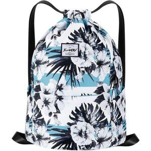 Drawstring Sports Backpack Lightweight Gym Yoga Sackpack Shoulder Rucksack